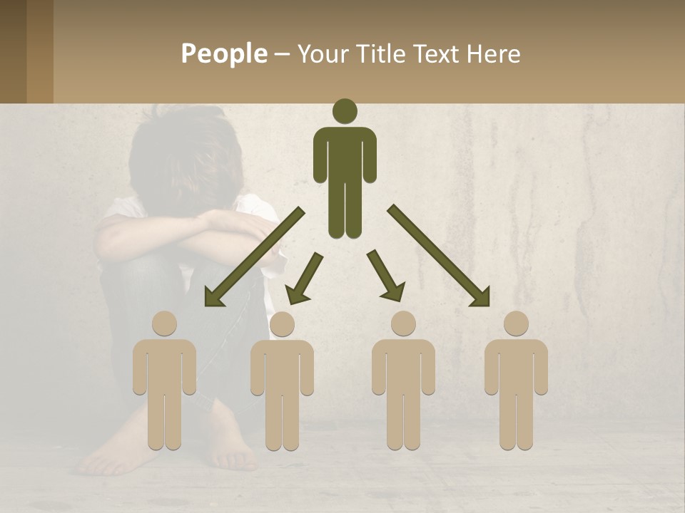 Innocence Depressed Abuse PowerPoint Template