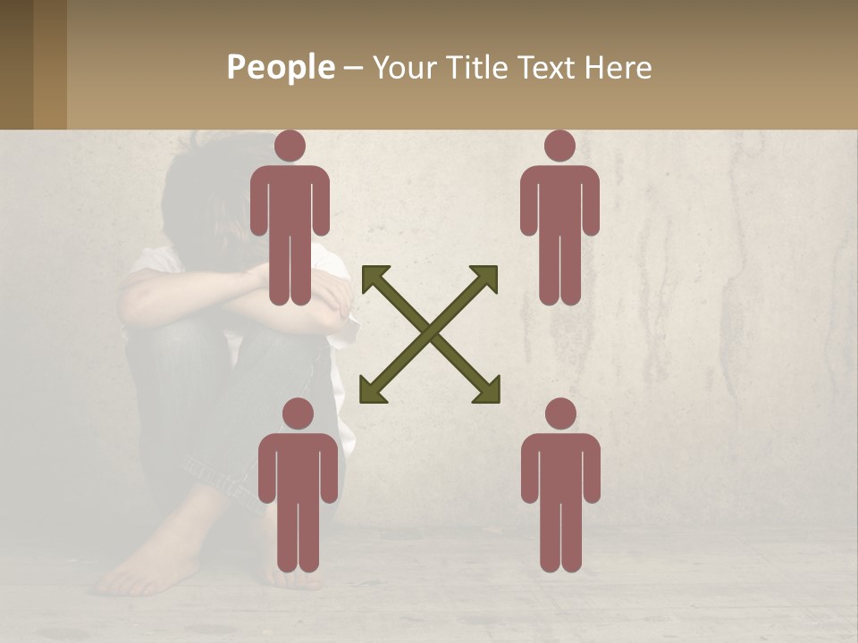 Innocence Depressed Abuse PowerPoint Template