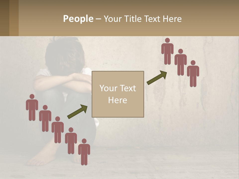 Innocence Depressed Abuse PowerPoint Template