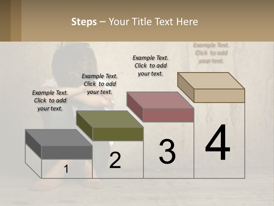 Innocence Depressed Abuse PowerPoint Template