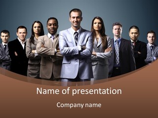 Partner Teamwork Business PowerPoint Template