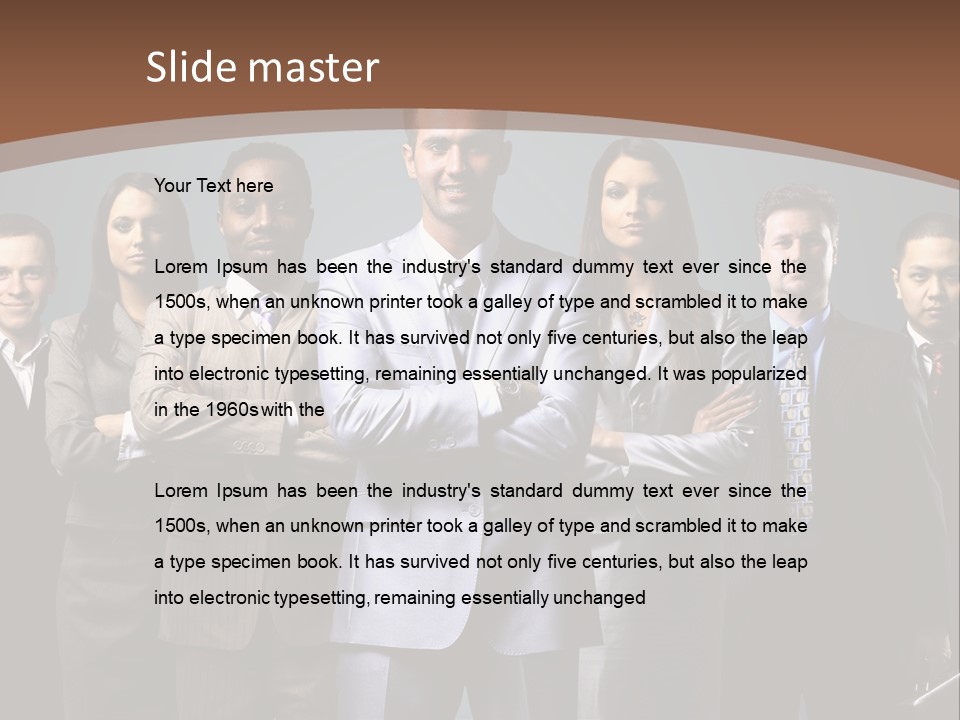 Partner Teamwork Business PowerPoint Template