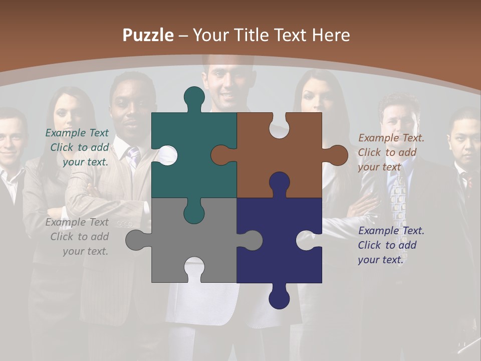Partner Teamwork Business PowerPoint Template