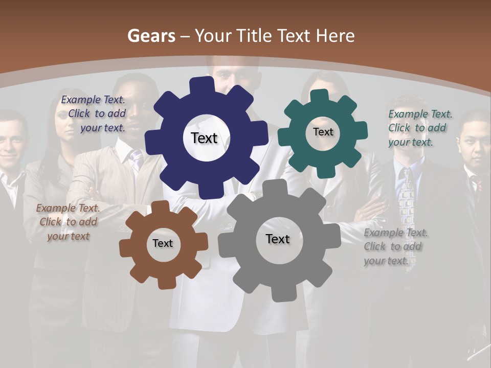 Partner Teamwork Business PowerPoint Template