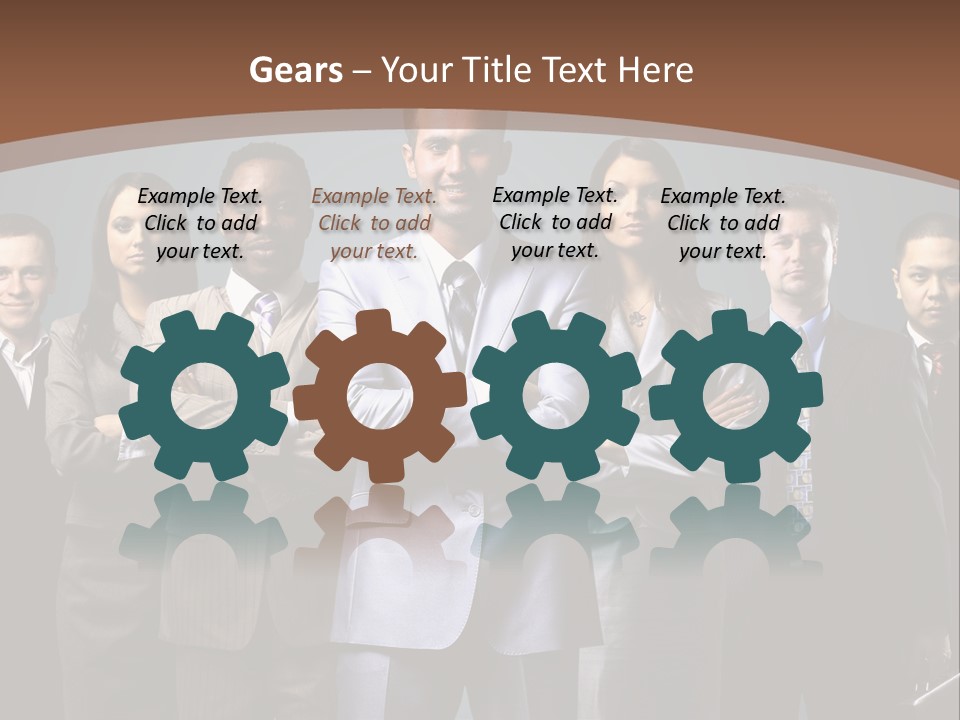 Partner Teamwork Business PowerPoint Template