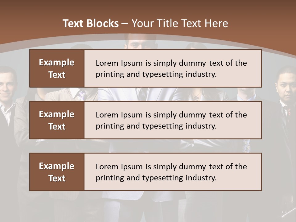Partner Teamwork Business PowerPoint Template