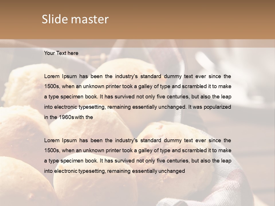 Butter Brazilian Cuisine P PowerPoint Template