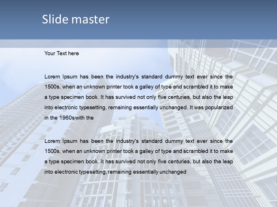 High Building Bright PowerPoint Template