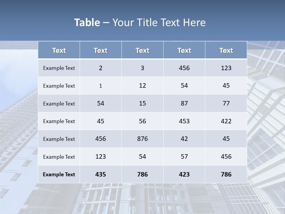 High Building Bright PowerPoint Template