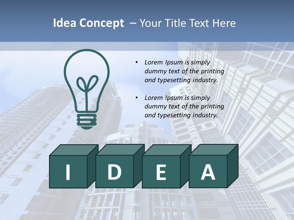 High Building Bright PowerPoint Template