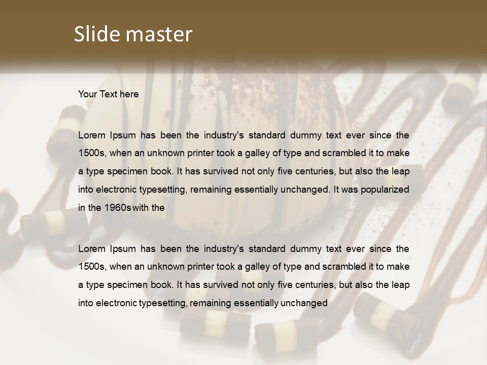 Closeup Coffee Flavor PowerPoint Template