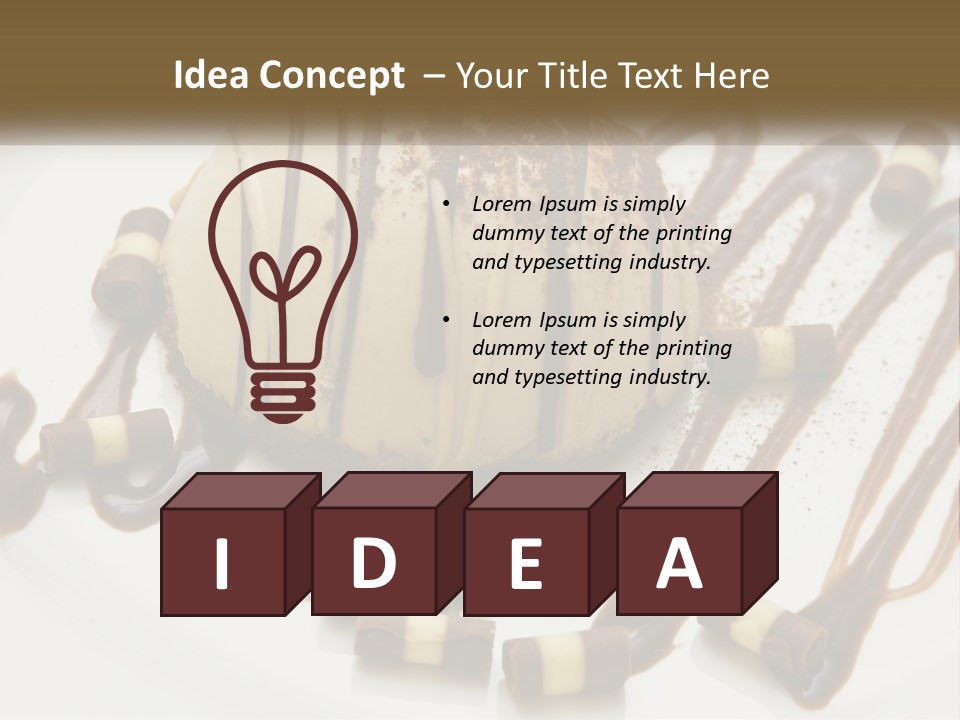 Closeup Coffee Flavor PowerPoint Template