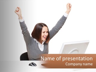 Businesspeople Beautiful Attractive PowerPoint Template
