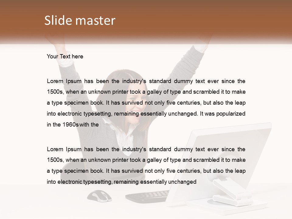 Businesspeople Beautiful Attractive PowerPoint Template