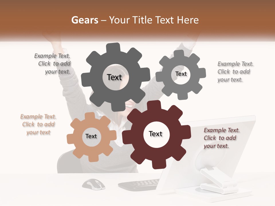 Businesspeople Beautiful Attractive PowerPoint Template