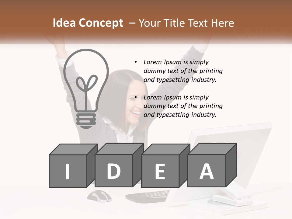 Businesspeople Beautiful Attractive PowerPoint Template