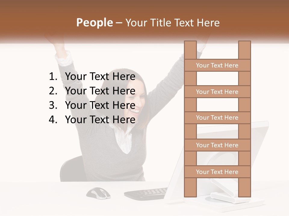 Businesspeople Beautiful Attractive PowerPoint Template