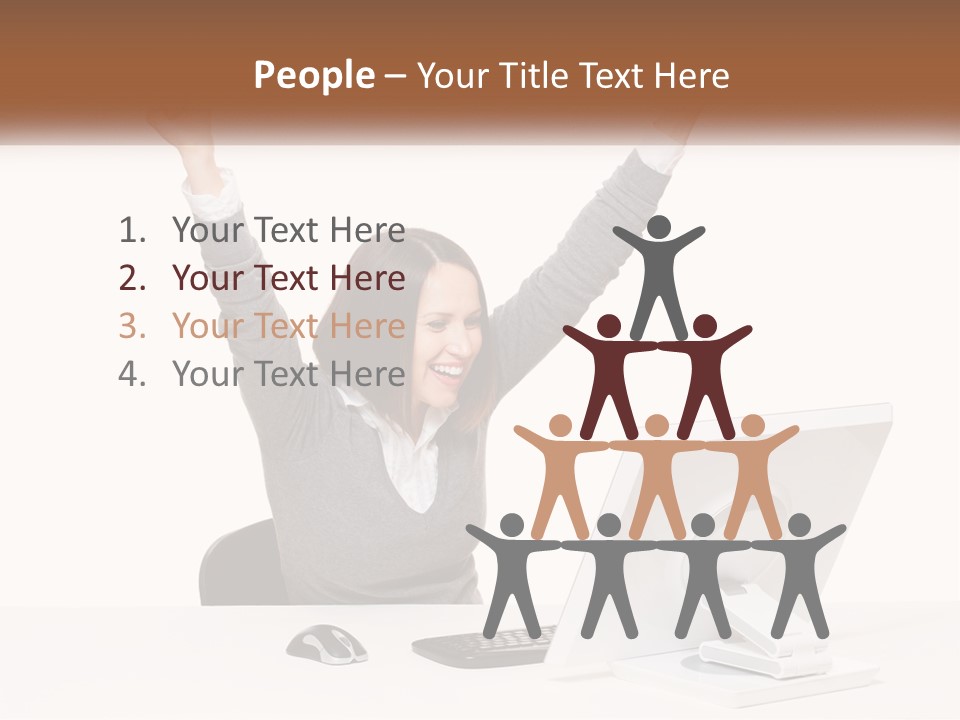 Businesspeople Beautiful Attractive PowerPoint Template