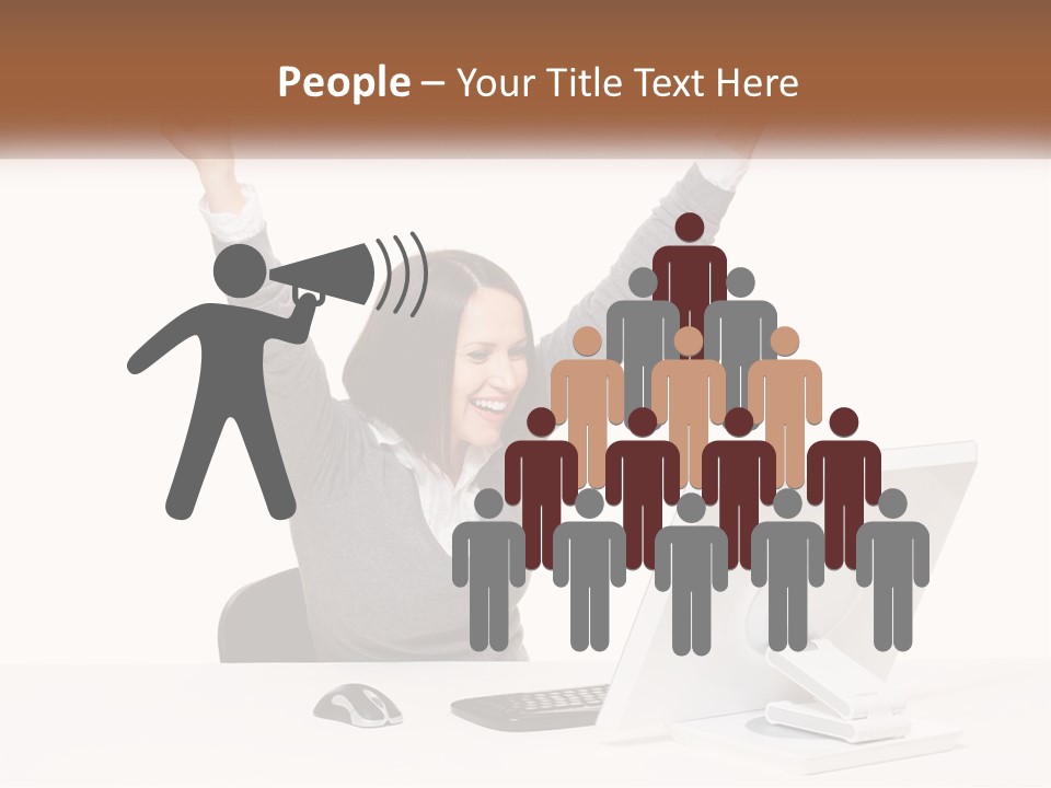 Businesspeople Beautiful Attractive PowerPoint Template