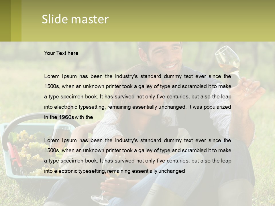 Together Woman Grapevine PowerPoint Template