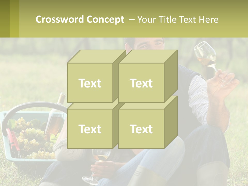 Together Woman Grapevine PowerPoint Template