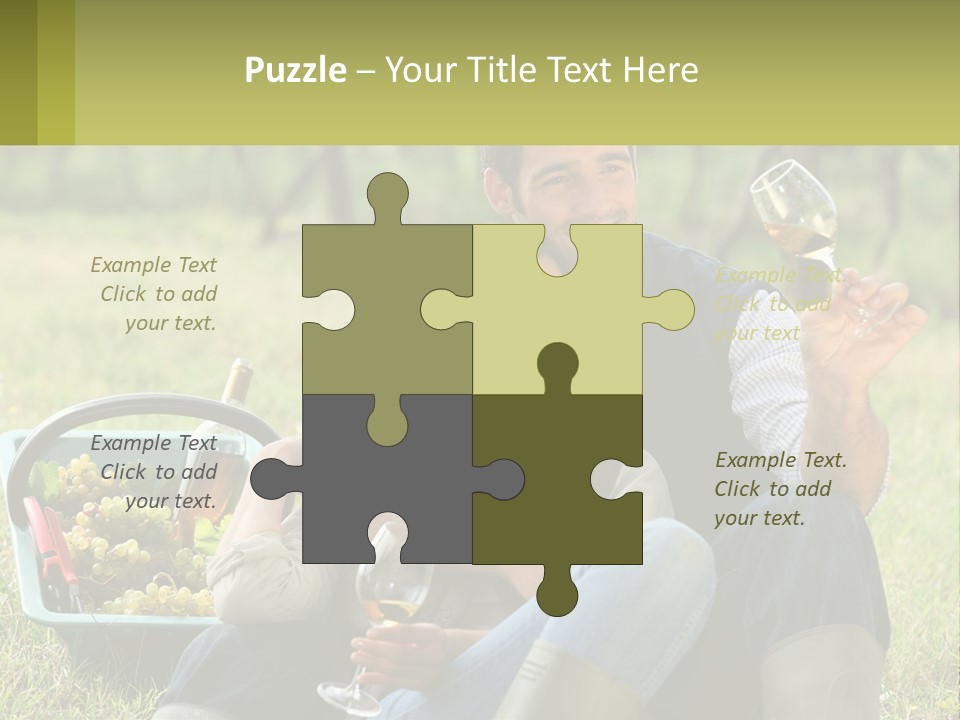 Together Woman Grapevine PowerPoint Template