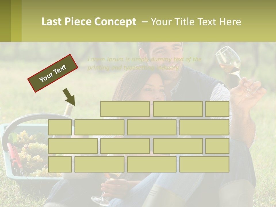 Together Woman Grapevine PowerPoint Template