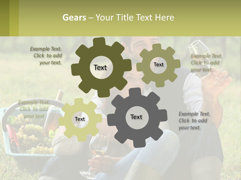 Together Woman Grapevine PowerPoint Template