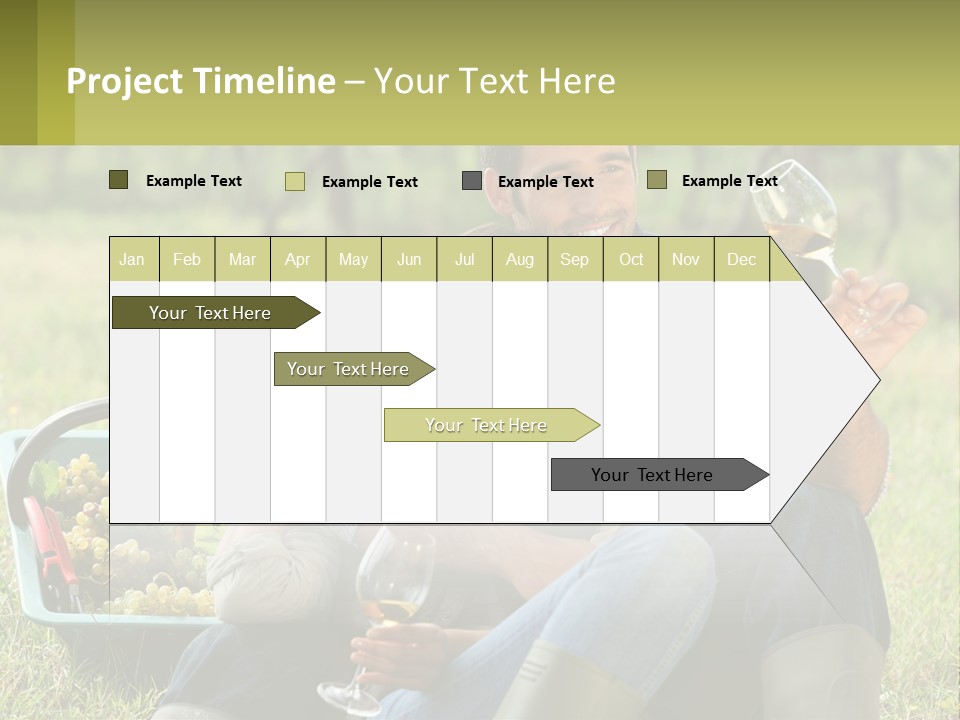 Together Woman Grapevine PowerPoint Template