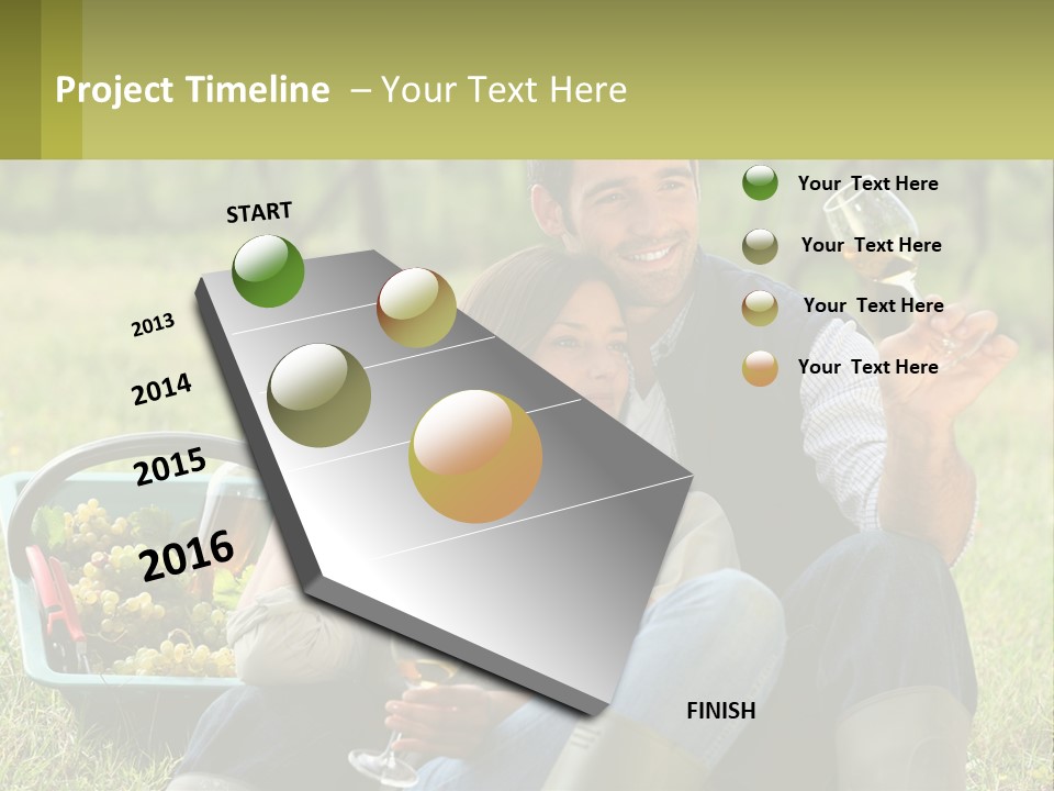 Together Woman Grapevine PowerPoint Template