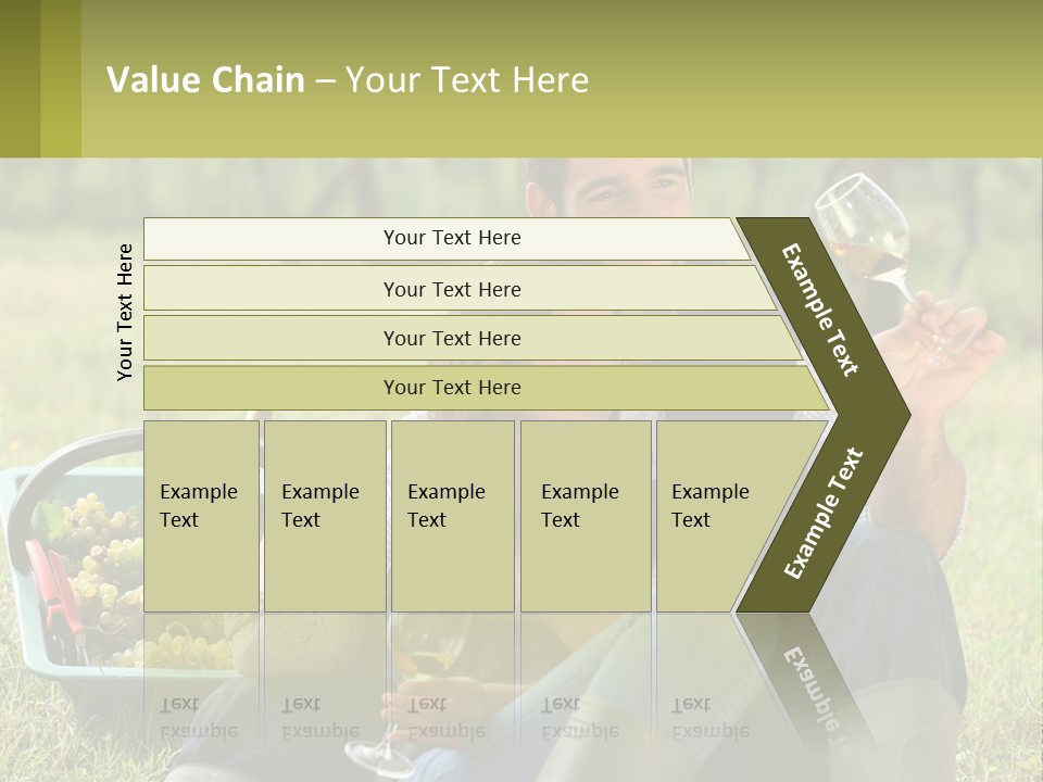 Together Woman Grapevine PowerPoint Template