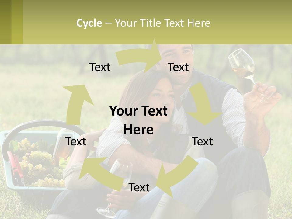 Together Woman Grapevine PowerPoint Template