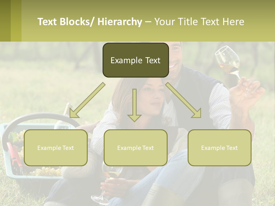 Together Woman Grapevine PowerPoint Template