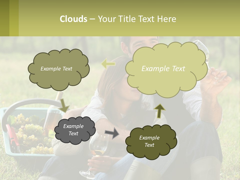 Together Woman Grapevine PowerPoint Template