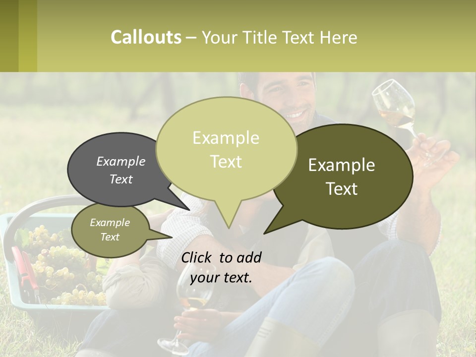 Together Woman Grapevine PowerPoint Template