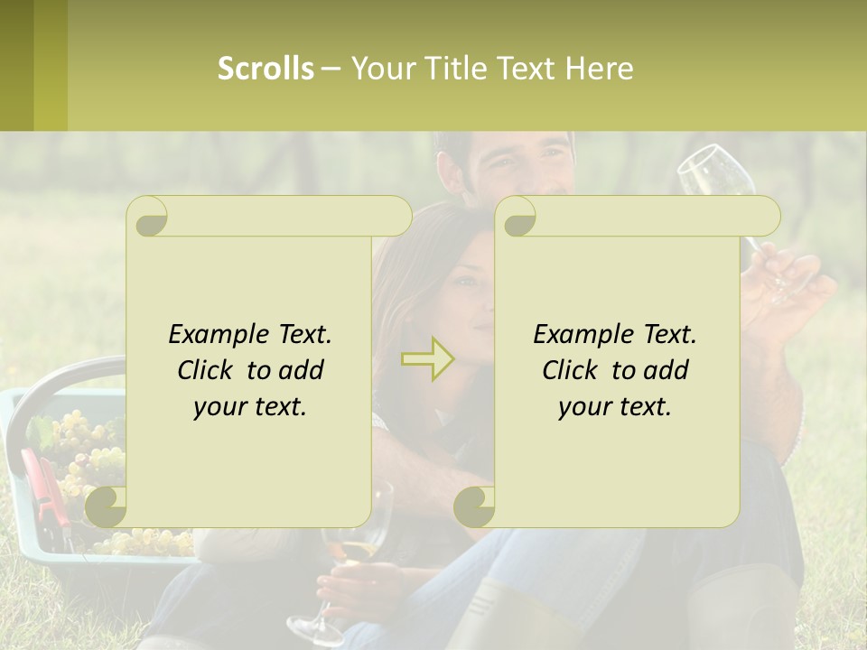 Together Woman Grapevine PowerPoint Template