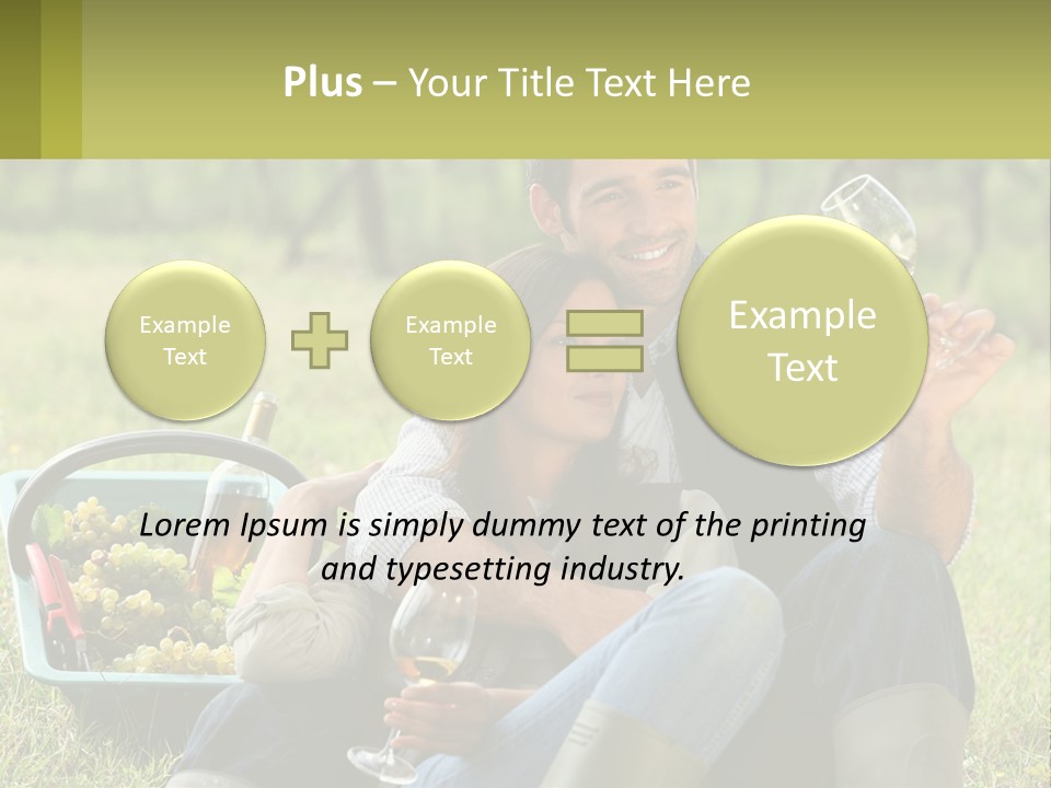 Together Woman Grapevine PowerPoint Template