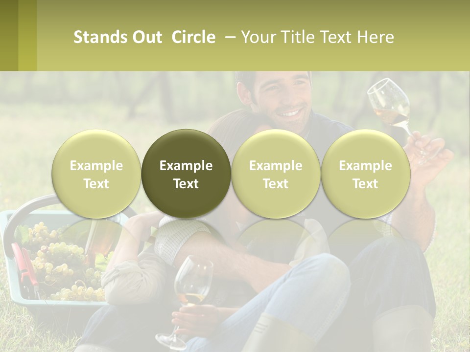 Together Woman Grapevine PowerPoint Template