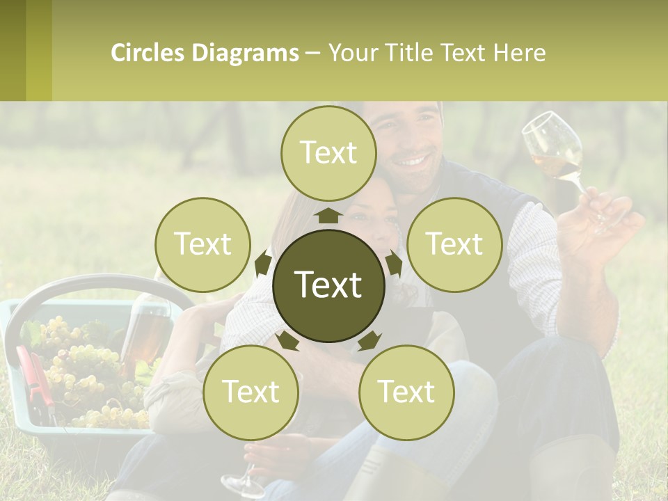 Together Woman Grapevine PowerPoint Template