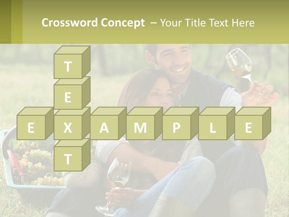 Together Woman Grapevine PowerPoint Template