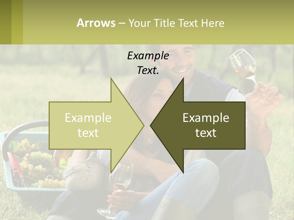 Together Woman Grapevine PowerPoint Template