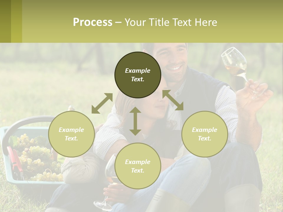 Together Woman Grapevine PowerPoint Template