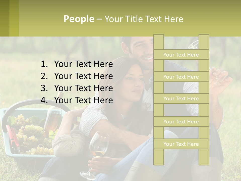 Together Woman Grapevine PowerPoint Template