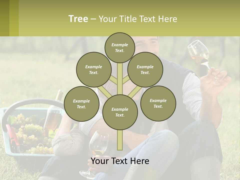 Together Woman Grapevine PowerPoint Template