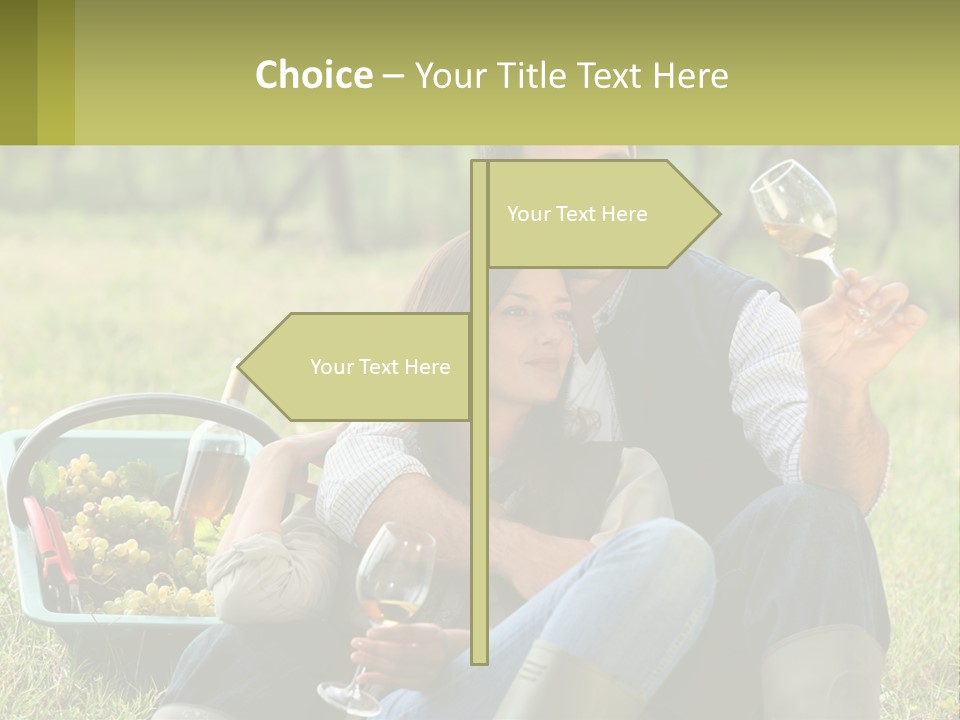 Together Woman Grapevine PowerPoint Template