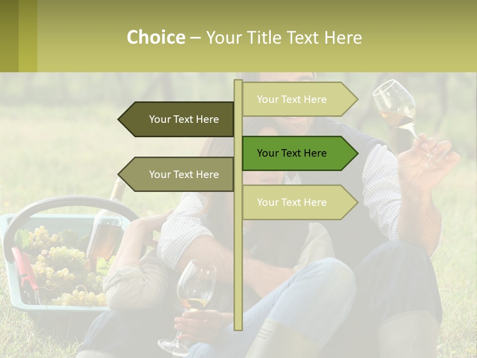 Together Woman Grapevine PowerPoint Template