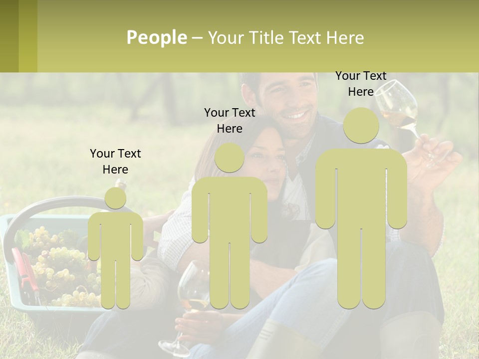 Together Woman Grapevine PowerPoint Template