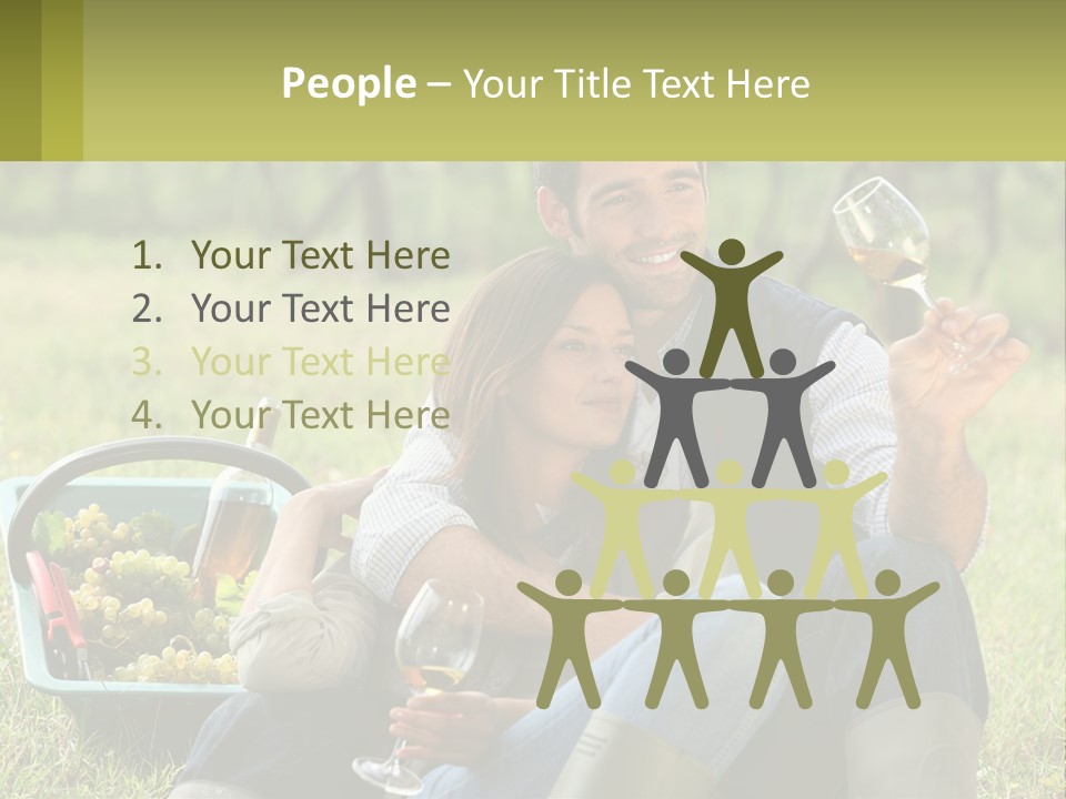 Together Woman Grapevine PowerPoint Template