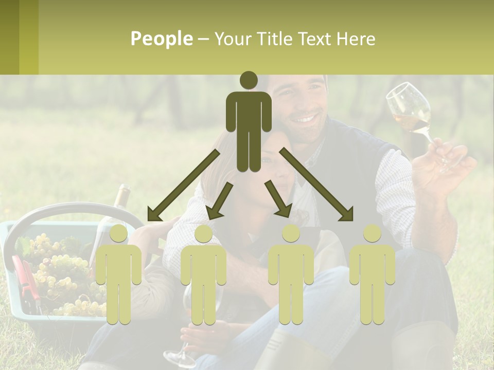 Together Woman Grapevine PowerPoint Template