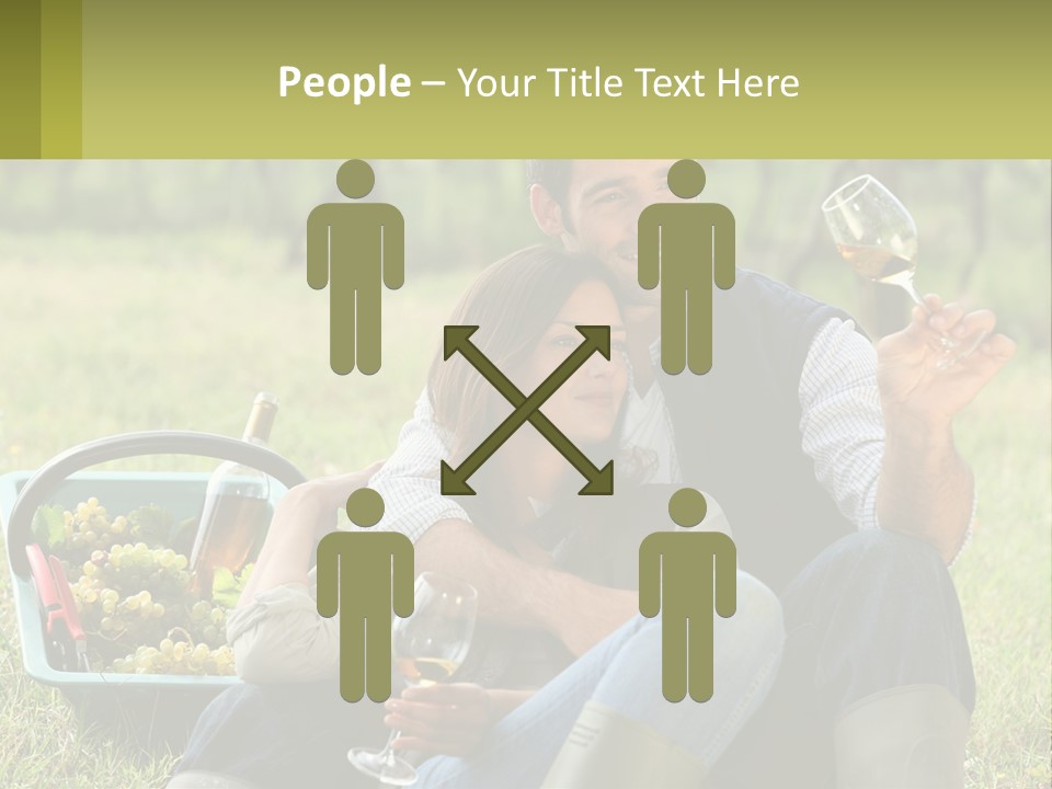 Together Woman Grapevine PowerPoint Template